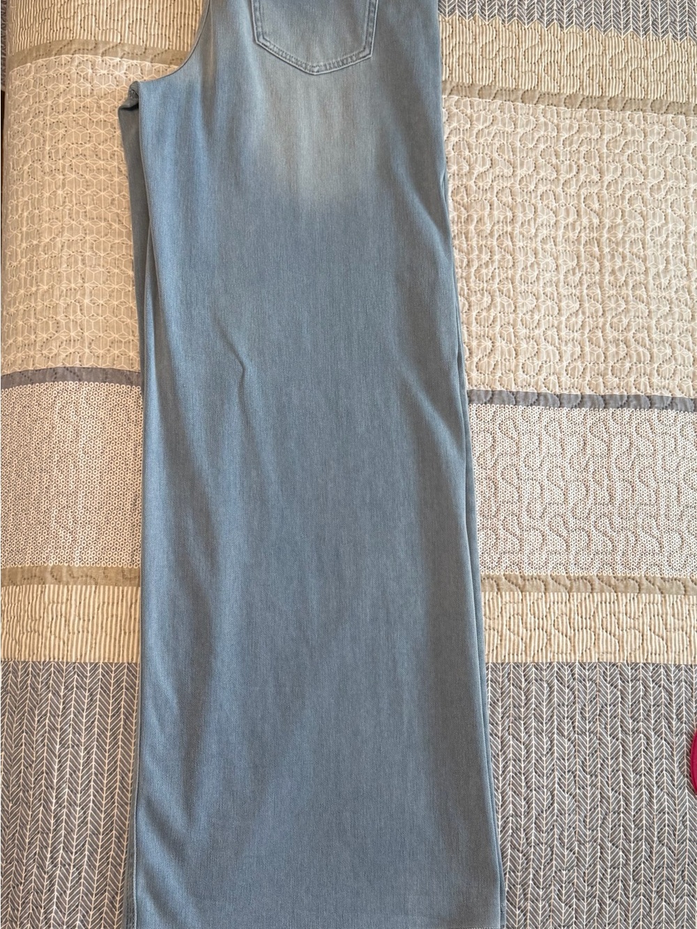 HALARA Light Blue Denim Maxi Skirt